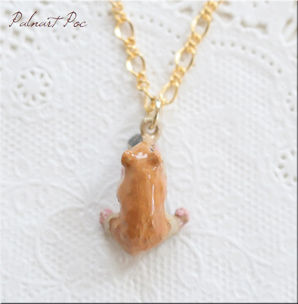 食いしん坊ハムスター ネックレス ペンダント アクセサリー パルナートポック 送料無料 ブラフシューペリア ハムスター_画像2