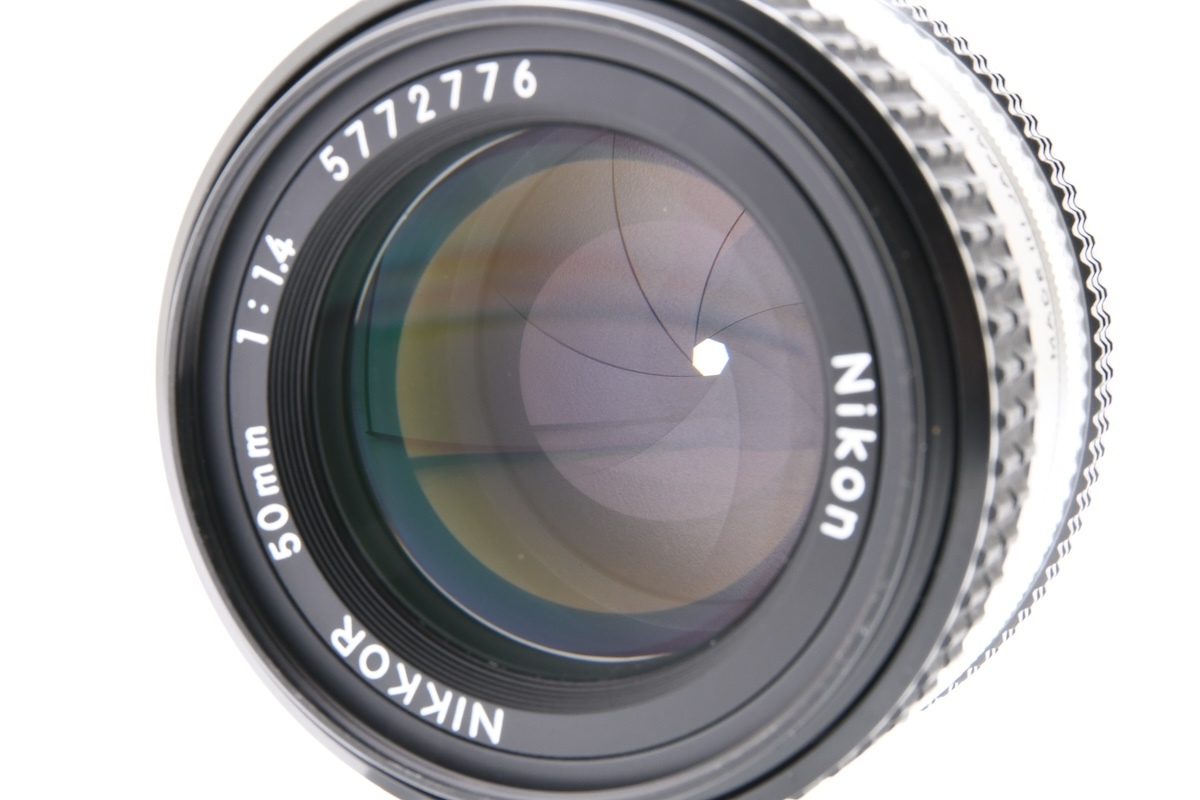 Nikon AI-S NIKKOR 50mm F1.4 F крепление большой диаметр одиночный подпалина пункт Nikon MF однообъективный зеркальный для замена линзы #33854