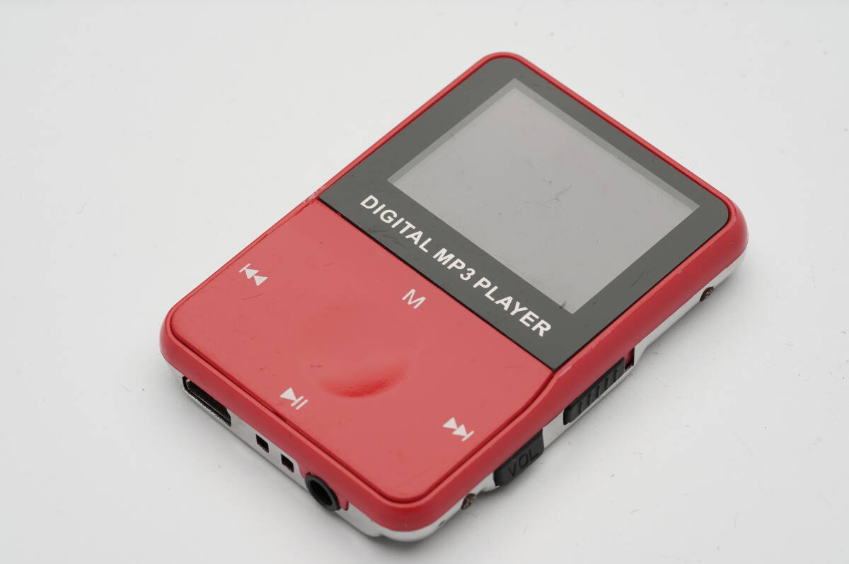 DIGITAL MP3 PLAYER レッド MP3プレーヤー デジタルオーディオプレーヤー 送料180円