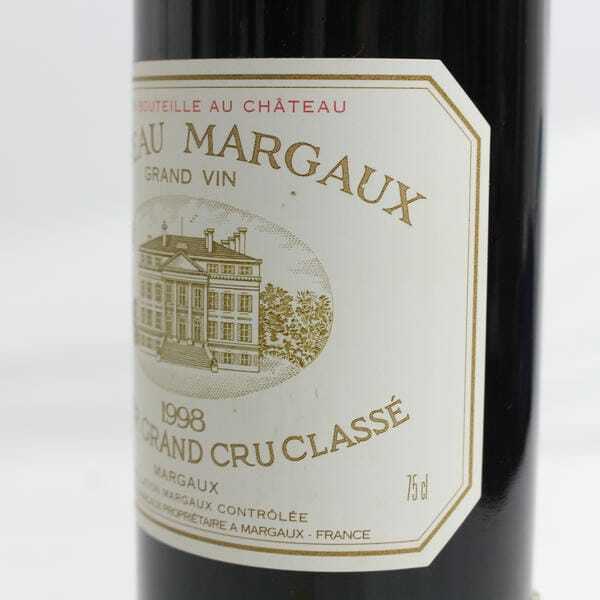 CHATEAU MARGAUX（シャトー マルゴー）1998 12.5％ 750ml ※液面低下 G25F070021