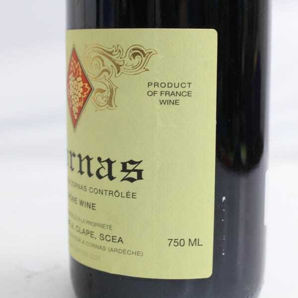 Domaine Auguste Clape（ドメーヌ オーギュスト クラープ）コルナス 2010 14％ 750ml U25E210011