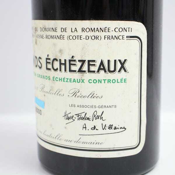 DRC GRANDS ECHEZEAUX（グラン エシェゾー）2000 サントリー 13％ 750ml ※里ラベル剝がれ R25F090023