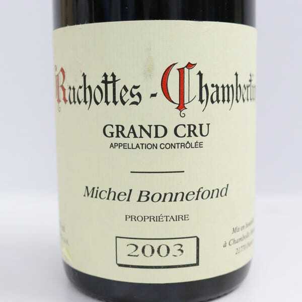 Michel Bonnefond（ミシェル ボンヌフォン）リュショットシャンベルタン グランクリュ 2003 13.5％ 750ml F24H280011