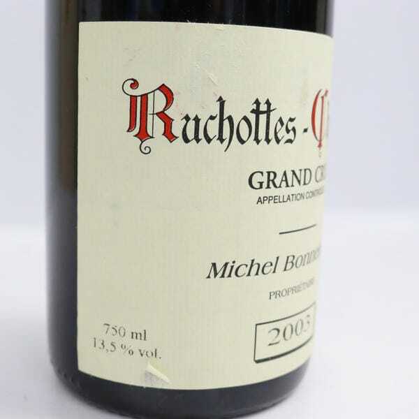 Michel Bonnefond（ミシェル ボンヌフォン）リュショットシャンベルタン グランクリュ 2003 13.5％ 750ml F24H280011