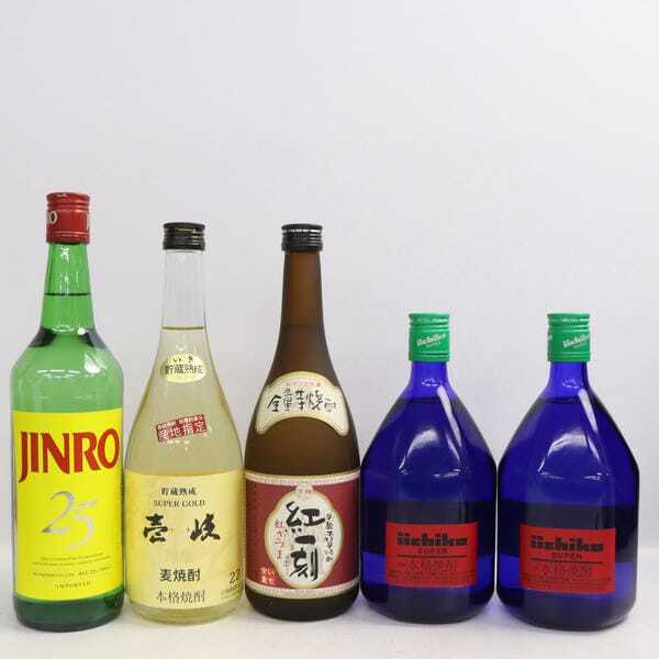 1 иен ~[5 шт. комплект ] shochu разнообразные ( Iichiko super основной shochu 25 раз 720ml и т.п. )O25F200028