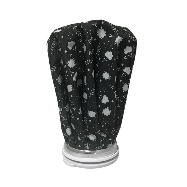 新品 氷も水も入れやすい 氷嚢 炎癥を抑えるアイシング/暑さ対策の冷卻用品 飛衛(wèi)門 花柄 黒