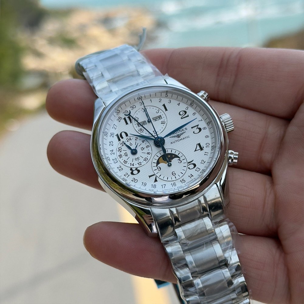 Longines Longines Master Collection Moonphase наручные часы мужской часы самозаводящиеся часы нержавеющая сталь джентльмен белый циферблат L2.773.4.78.6
