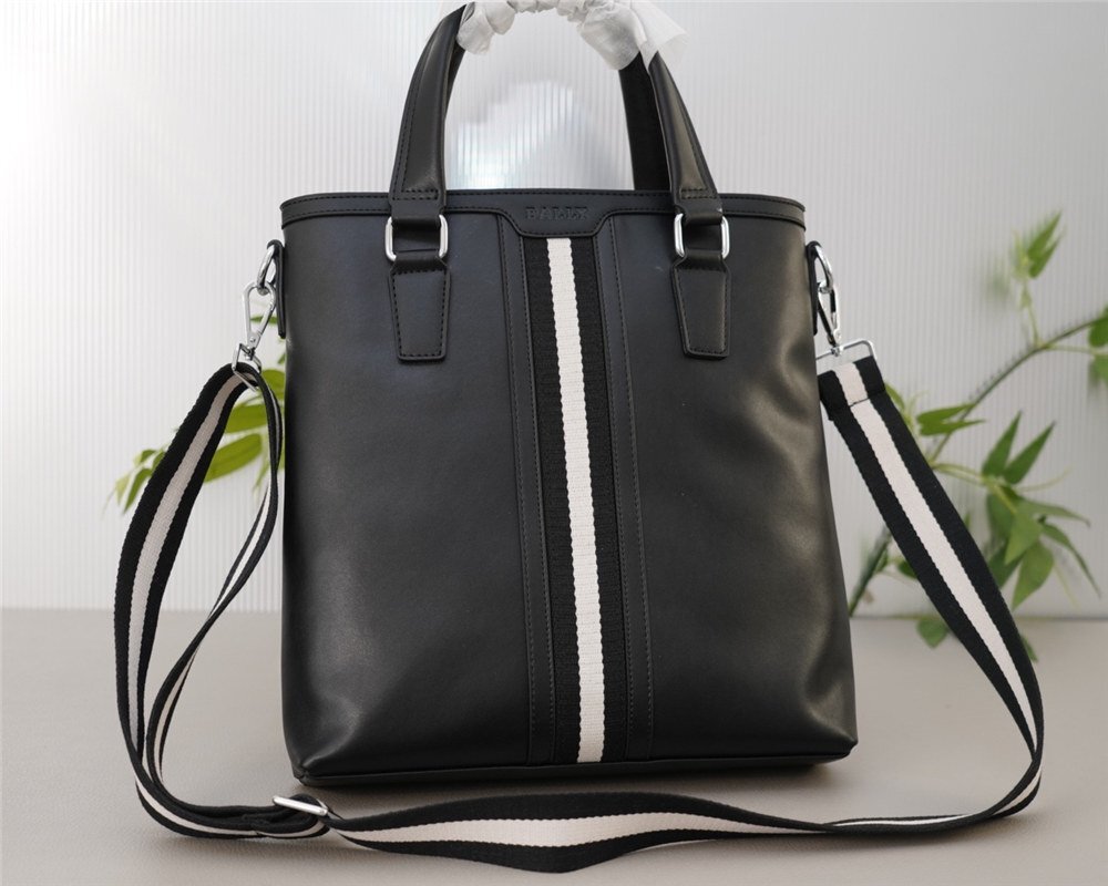 BALLY バリー 2way トートバッグ ショルダーバッグ 黒 バリー Bally ショルダーバッグ ハンドバッグ 黒 メンズ 紳士 用