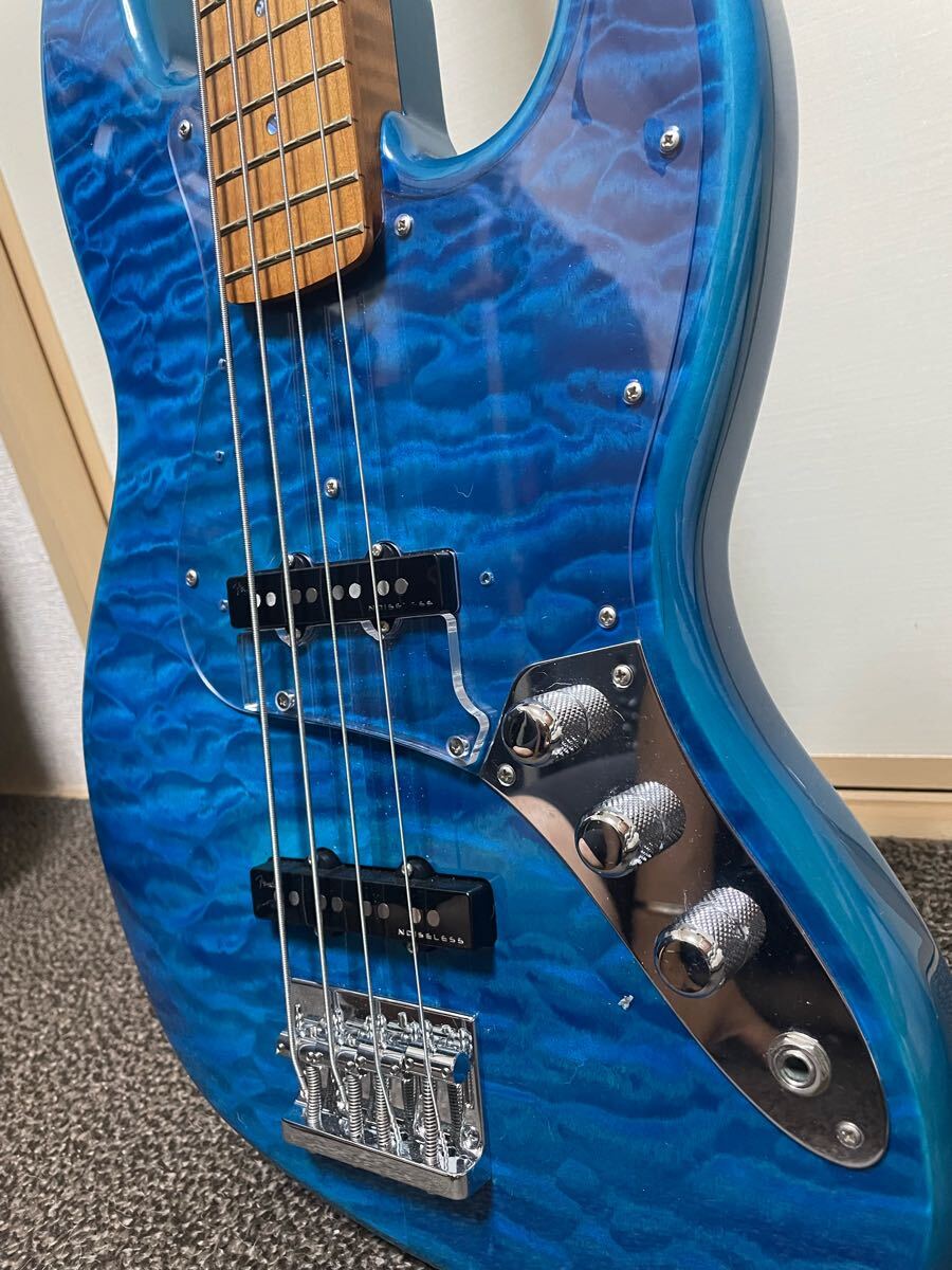 1円スタート fender FSR TRADNL Ⅱ 70s jazzbass c-blue ベース ジャズベース エレキベース 4弦 BASS ネック変えてあります。