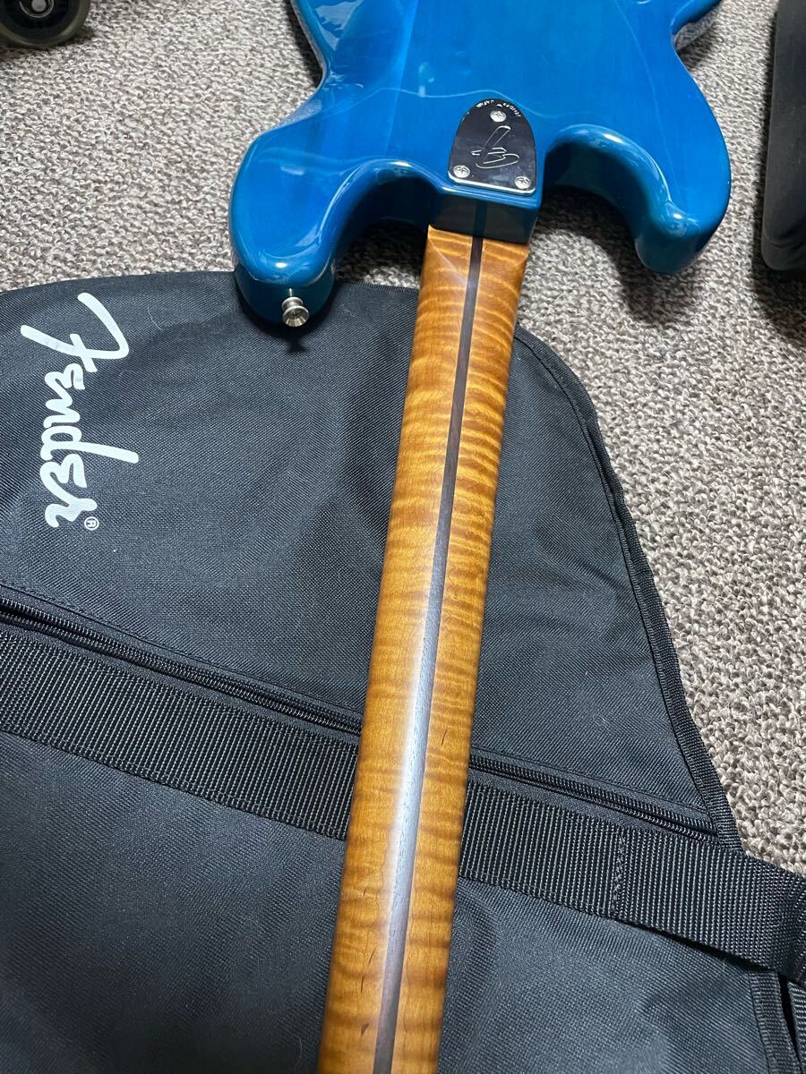 1円スタート fender FSR TRADNL Ⅱ 70s jazzbass c-blue ベース ジャズベース エレキベース 4弦 BASS ネック変えてあります。