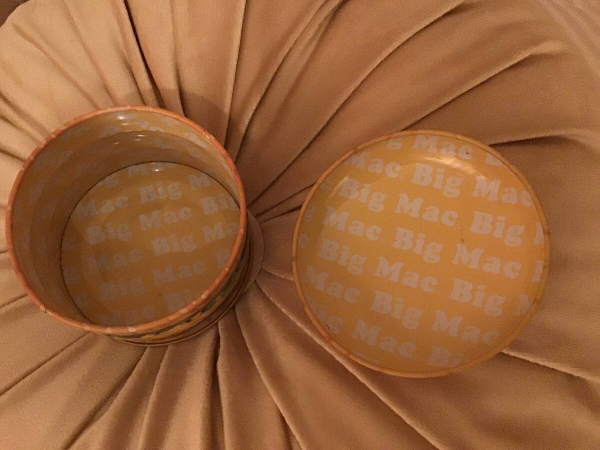 当時物 マクドナルド 非売品 ノベルティ 限定品 レア物 美品 ハンバーガー ビッグマック 缶 ケース USA アメリカ アンティーク レトロ _画像4