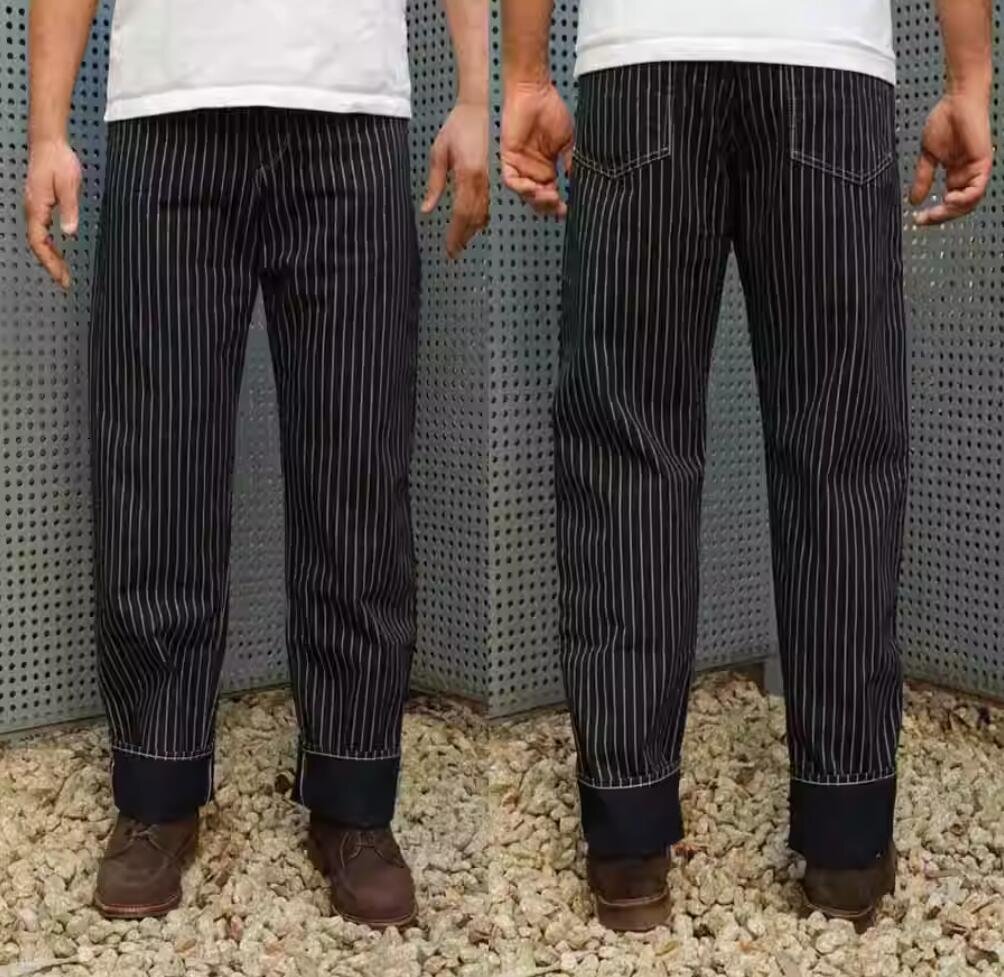 STUDIO D'ARTISAN ステュディオ?ダ?ルチザン レイルロード ウォバッシュパンツ 30サイズ ウォバッシュストライプ ワークパンツ