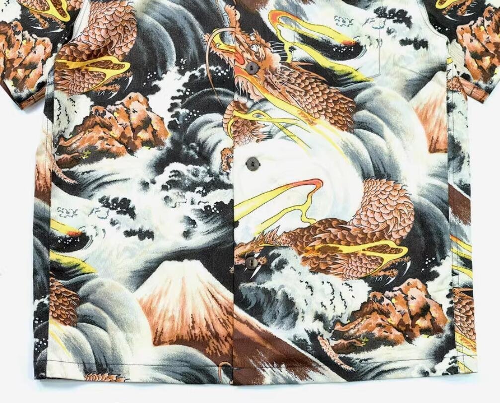 sunsurf アロハシャツ ベージュ Sサイズ SUN SURF サンサーフ 半袖アロハシャツ Sサイズ ベージュ RAYON