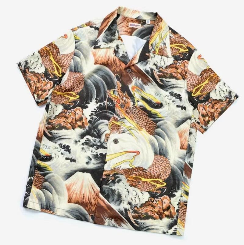 sunsurf アロハシャツ ベージュ Sサイズ SUN SURF サンサーフ 半袖アロハシャツ Sサイズ ベージュ RAYON