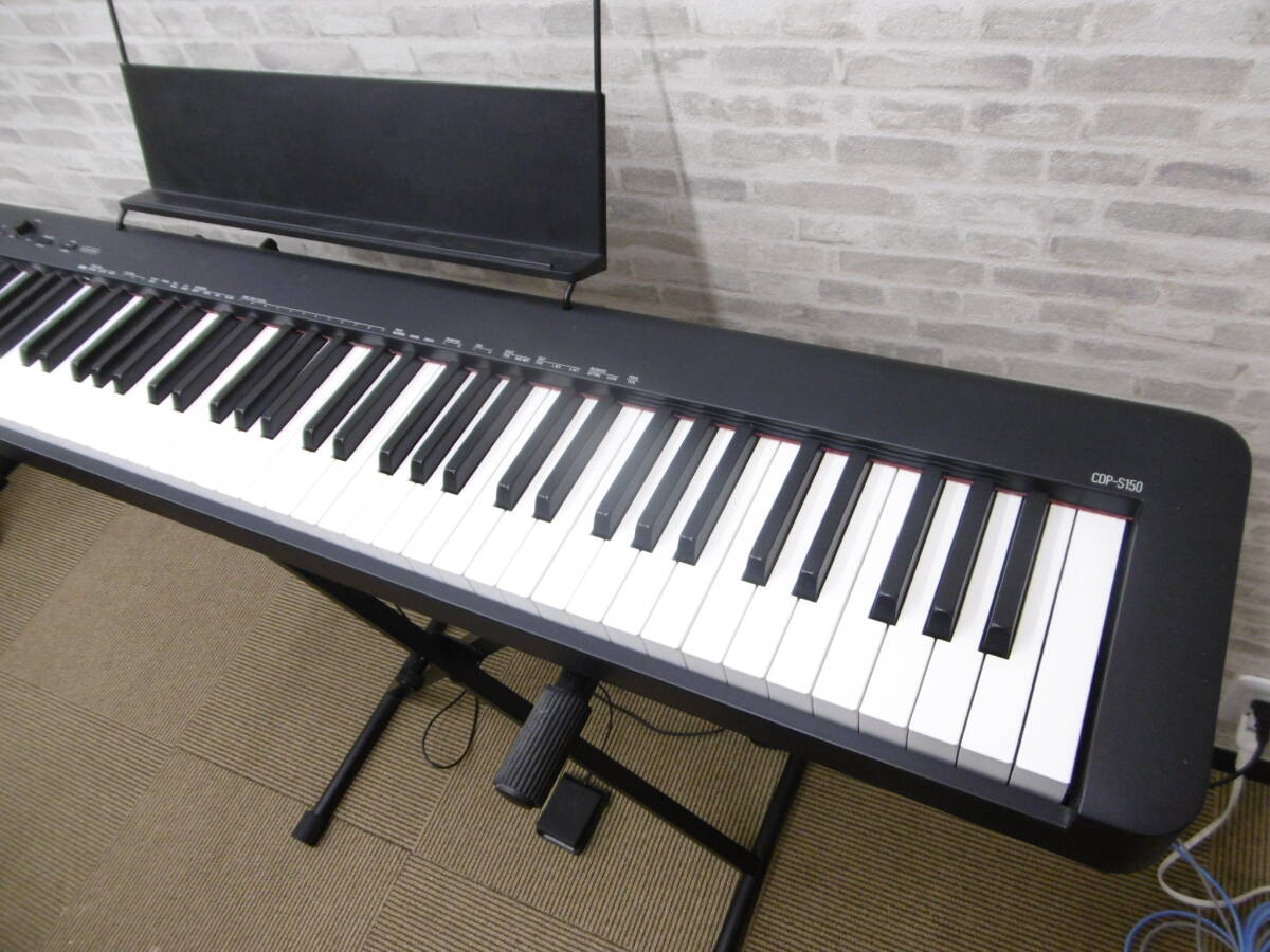 楽器祭 音楽祭 CASIO カシオ 電子ピアノ CDP-S150BK 2021年制 中古 簡易作動確認済 現狀品 自宅保管品 ヤマト200サイズ2個口での発送!!