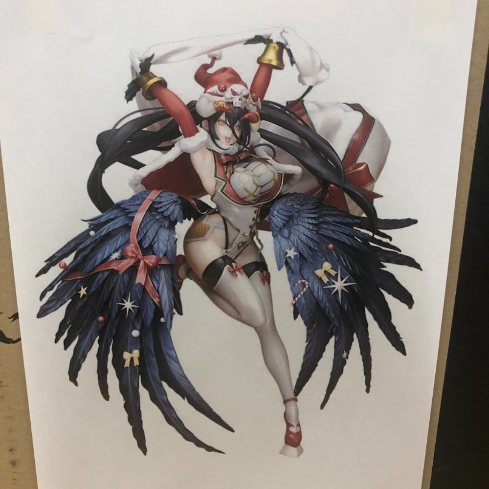 08w10507★1円~ オーバーロード アルベド　純白のサンタ　1/8スケールPainted Figure フィギュア 未開封 中古品