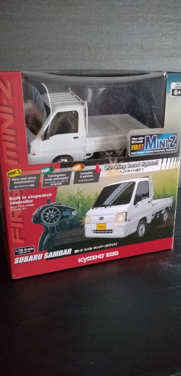 京商 スバル サンバートラック ホワイト ファーストミニッツ MINI-Z 京商 EGG 1/20 スケール 未開封品 新品 未使用
