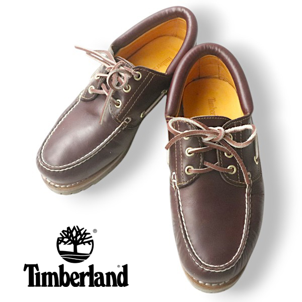 ティンバーランド 本革 モカシン レア 名作 極美品 Timberland ティンバーランド モカシン スリーアイ