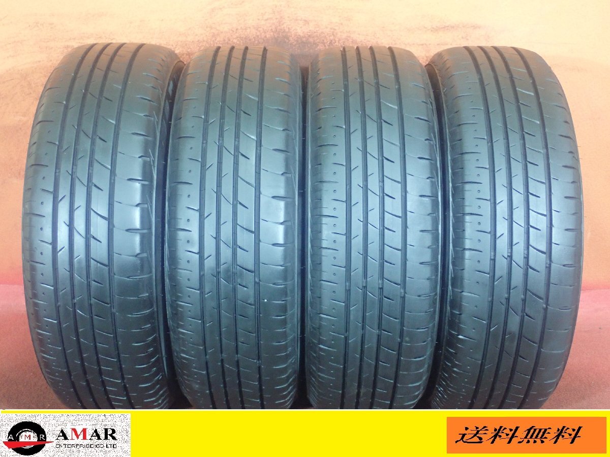 195/65R15●B.S PLAYZ PX-RVII【 2022年制: 6.5～7mmヤマ 】/ 中古タイヤ ★ 4本(T-8631A)送料無料/沖縄別途