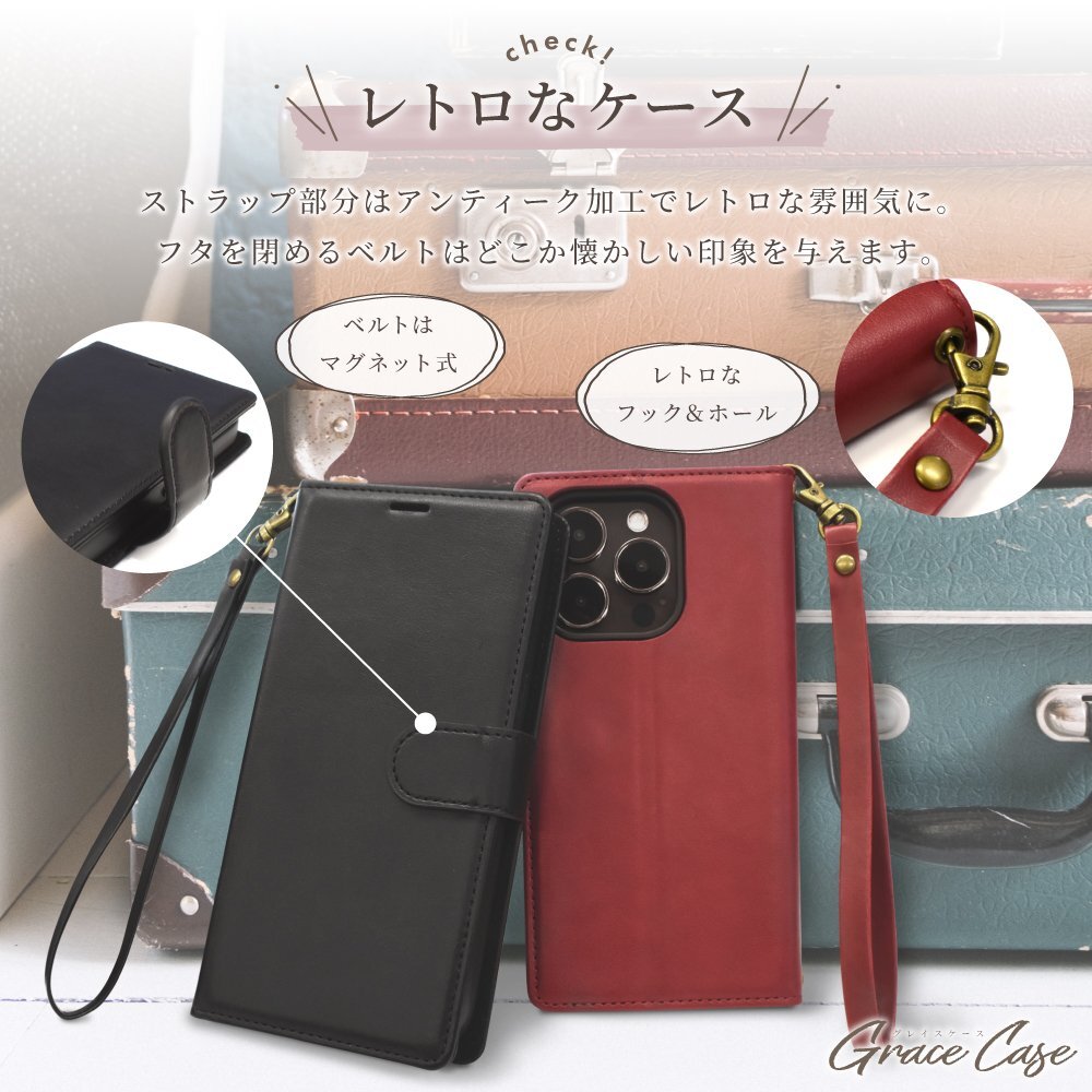 【訳あり 在庫(kù)処分】 シズカウィル Galaxy A22 5G SC-56B 手帳型 ケース カバー グレイスケース スマホケース カメリアピンク
