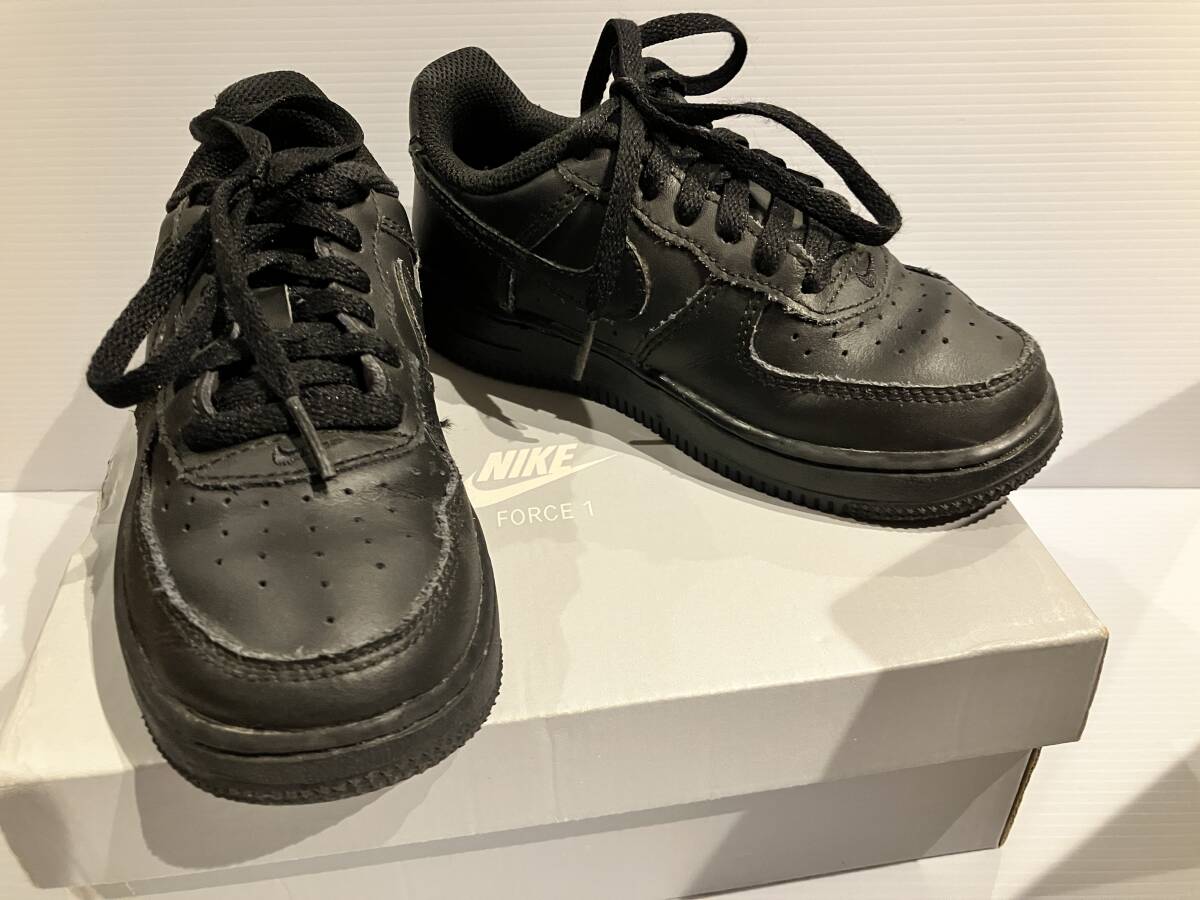 NIKE AIR FORCE 1 (PS) キッズ 12C ブラック 
