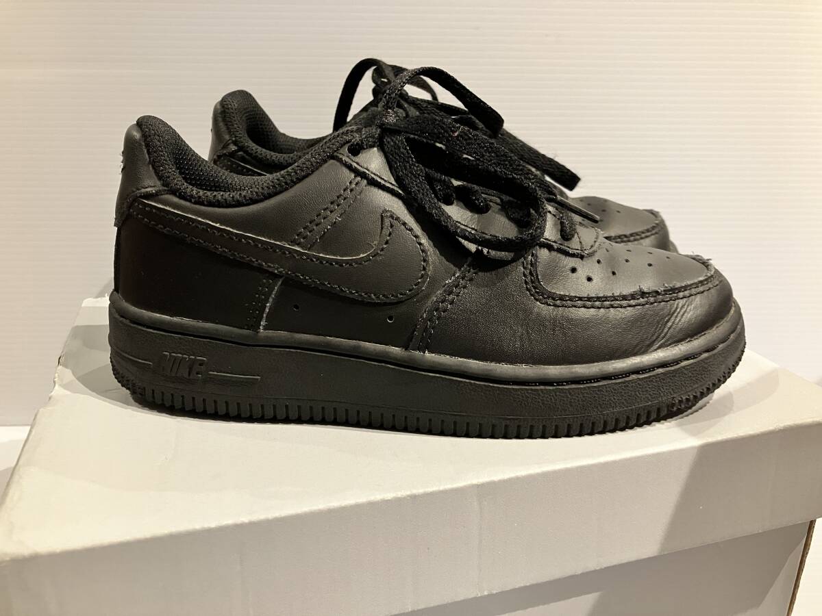 NIKE AIR FORCE 1 (PS) キッズ 12C ブラック 
