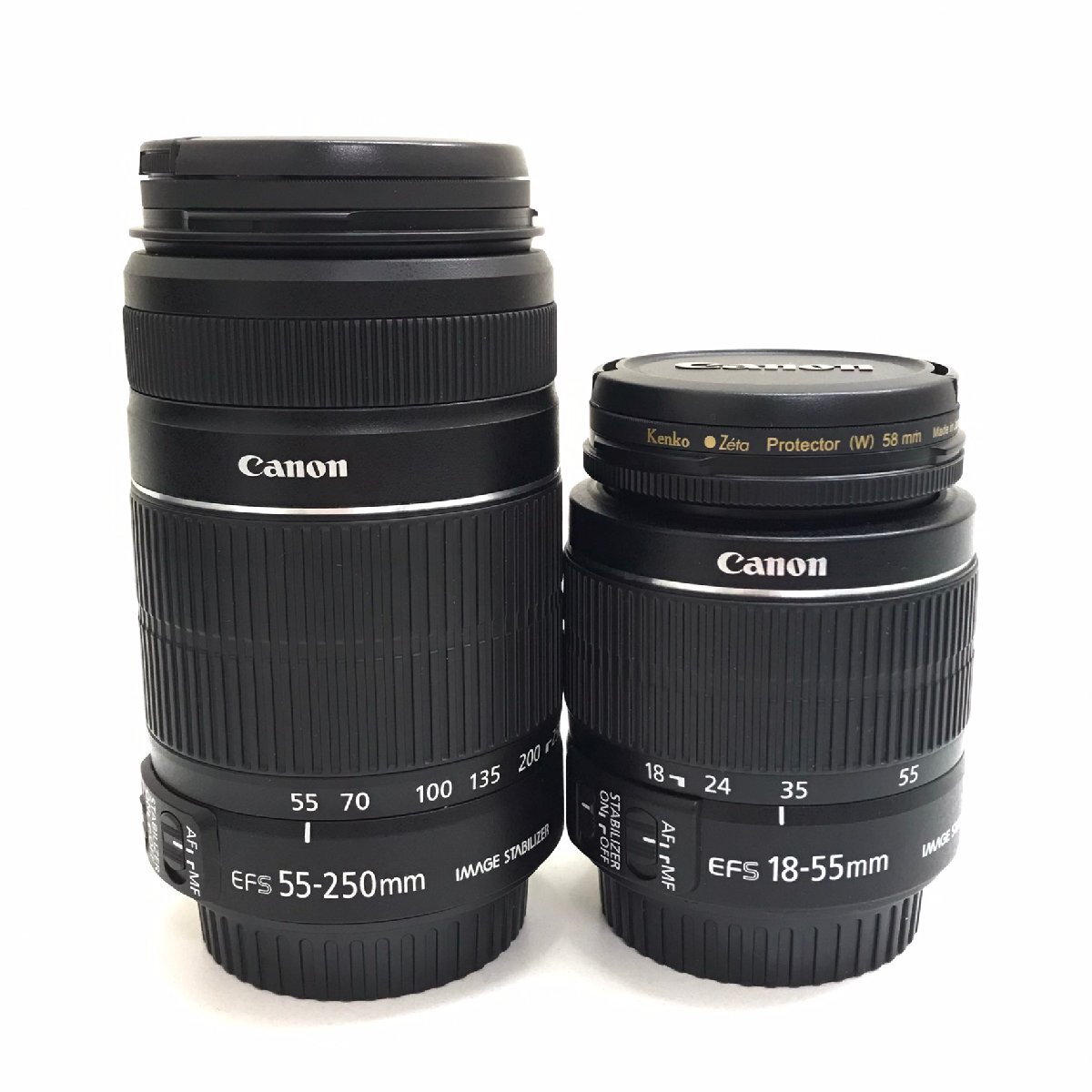 中古品 動作確認済み 現(xiàn)狀渡し キャノン デジタル一眼レフカメラ EOSKiss X5 レンズ EF-S18-55mm 1:3.5-5.6 EF-S55-250mm 1:4-5.6 質(zhì)屋出品