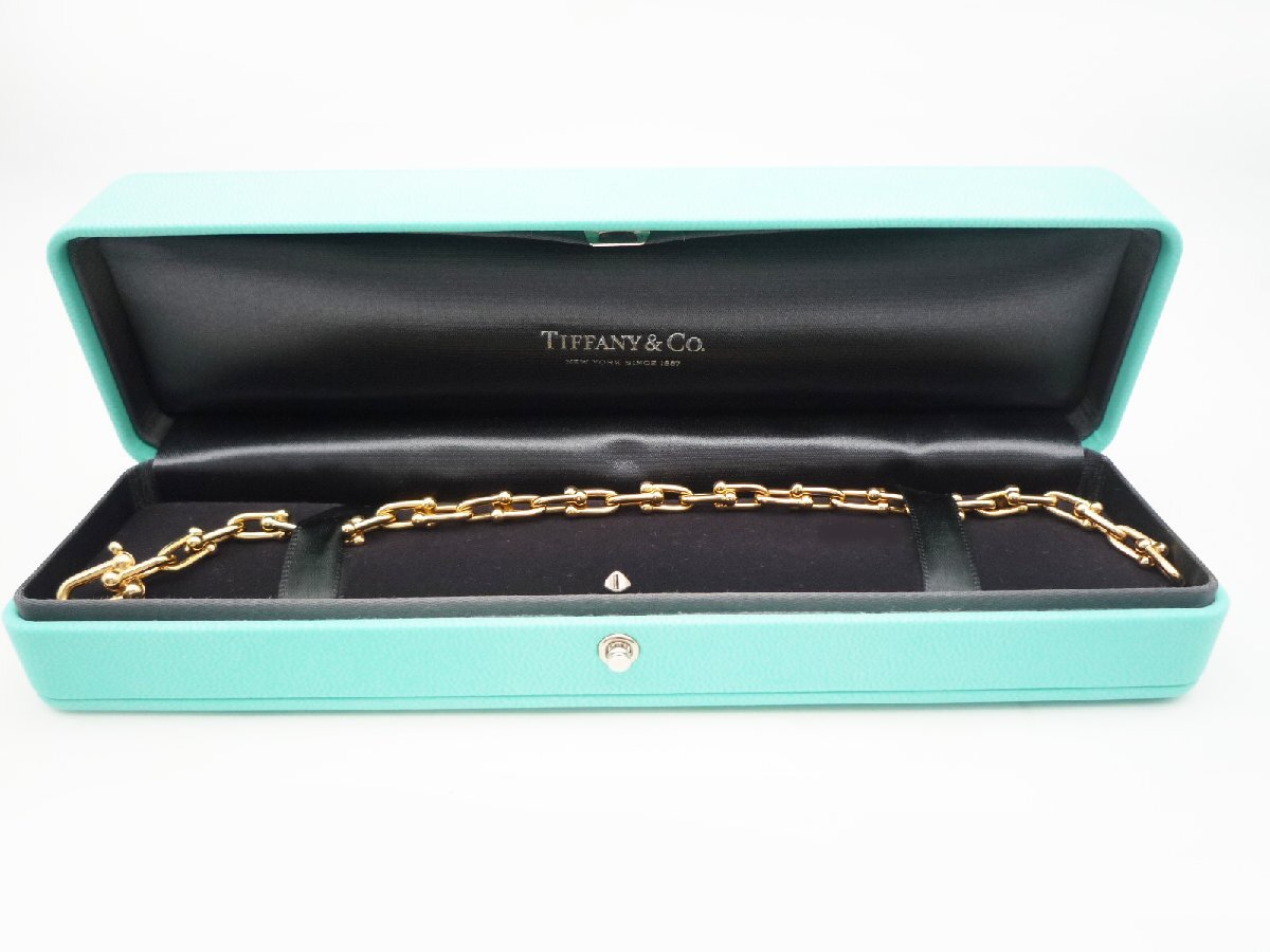 ☆Tiffany & Co. ティファニー ハードウェア ブレスレット 総重量18.2g 750 K18 ゴールド チェーン☆/N