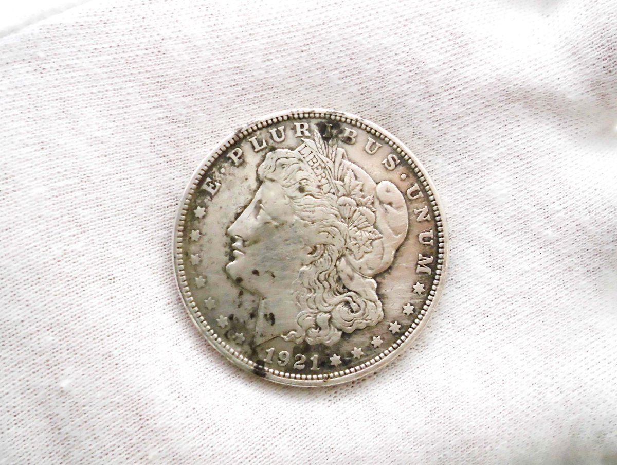 アメリカ モルガンタイプ1ドル銀貨 1921年 AU-UNC 10枚