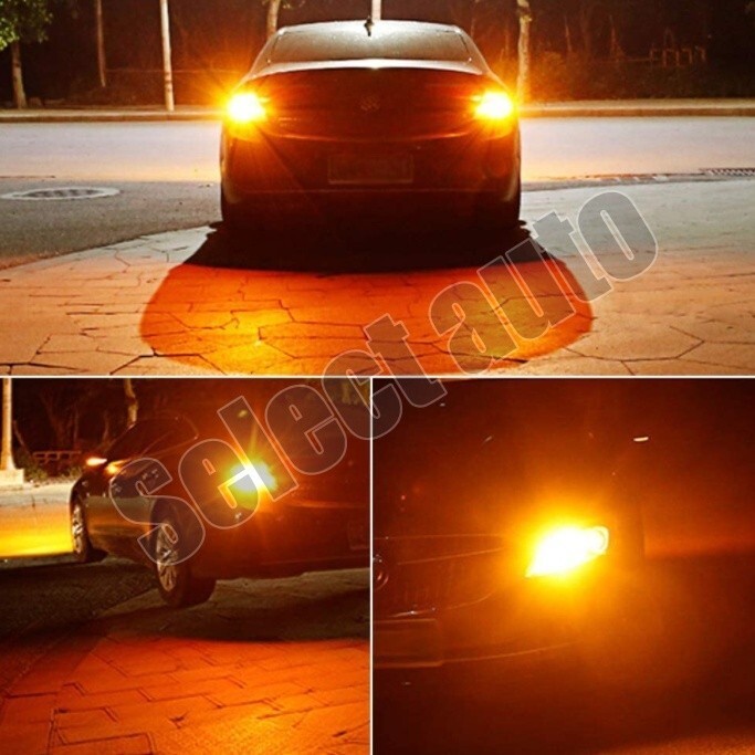 送料無料 LED ウインカー S25 シングル球 150° 180°ステルス アンバー キャンセラー內(nèi)蔵 ハイフラ防止抵抗內(nèi)蔵 ウィンカー 4個