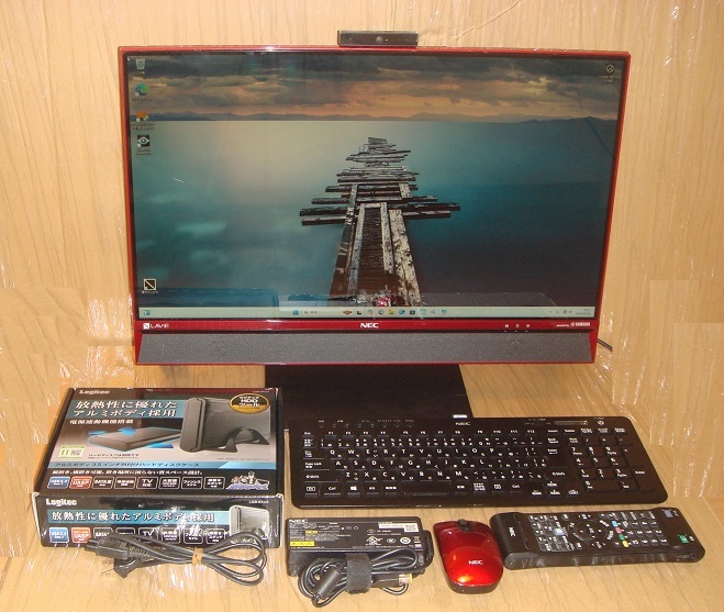 １円から美品 DA770/E Win11(24H2) i7-6500U SSD1TB メモリ16GB 正常に起動します。Office2019Pro WチューナTV搭載 23.8型ワイド