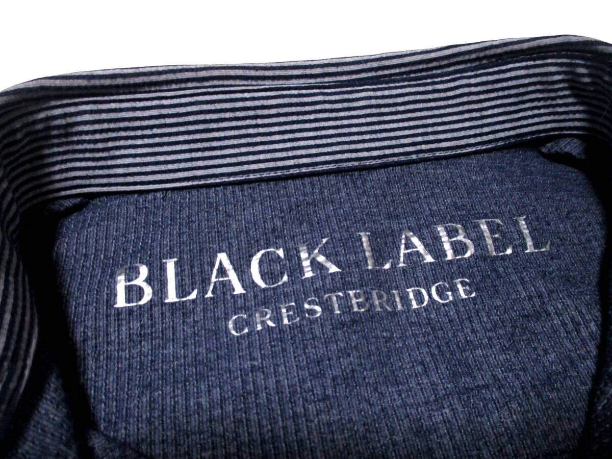  превосходный товар!CB проверка дизайн полоса рубашка-поло M лето * Black Label k rest Bridge BLACKLABELCRESTBRIDGE Burberry 