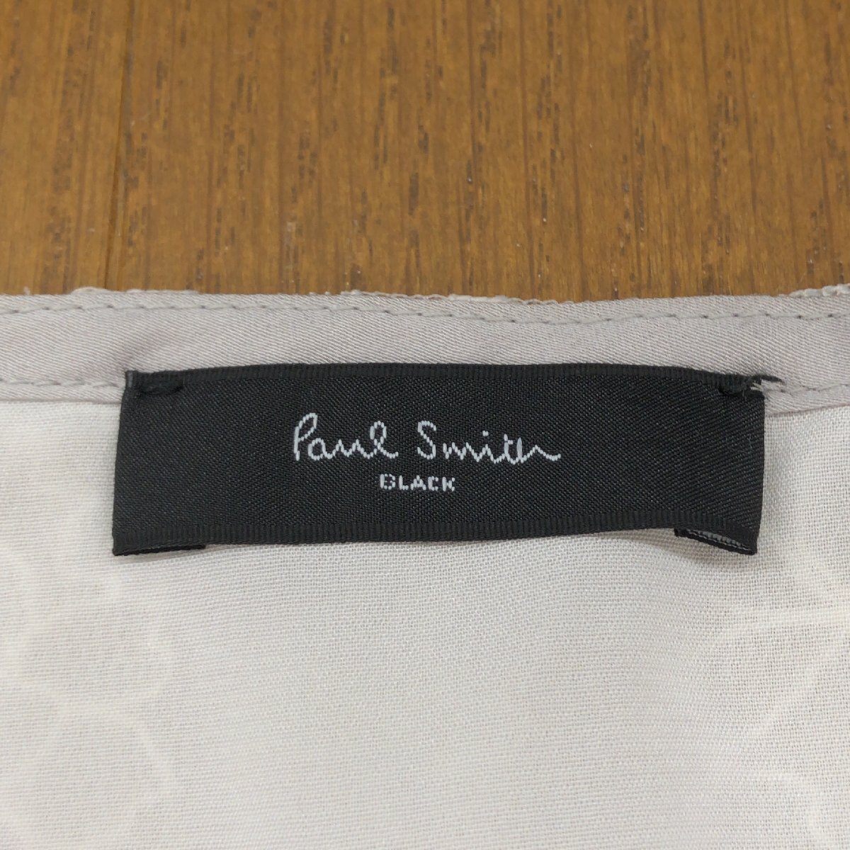 Paul Smith BLACK ポールスミス レース ドッキング フレンチスリーブ フレアカットソー M 白 ホワイト 日本製 Tシャツ 半袖 レディース_画像3