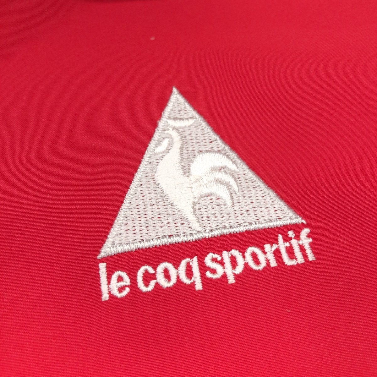 le coq sportif GOLF Le Coq Golf Logo вышивка половина Zip тянуть over Golf жакет L красный красный короткий рукав ветровка мужской 