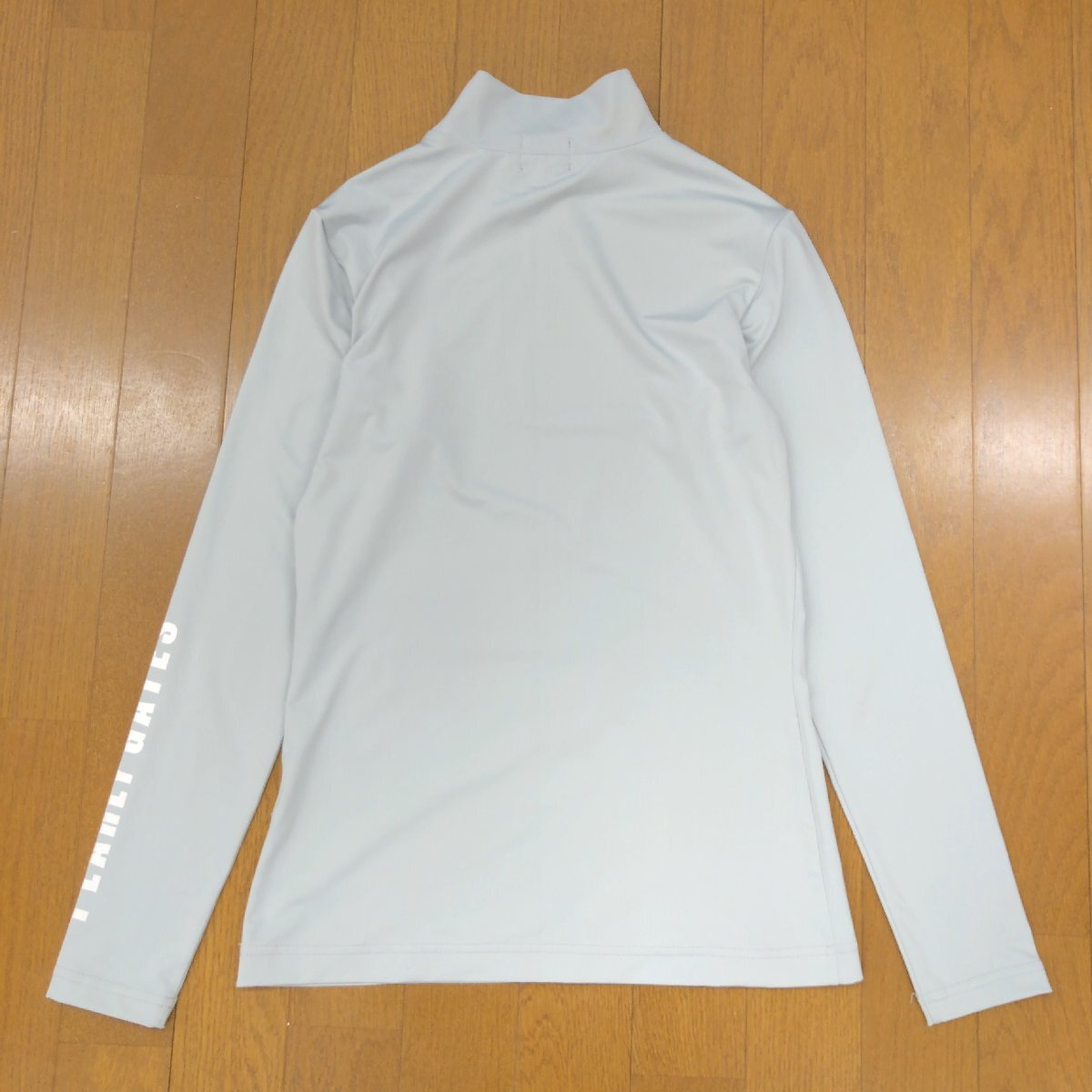 PEARLY GATES パーリーゲイツ 吸水速干 ドライ ハイネック コットン ゴルフシャツ 1(M) 日本制 長袖 ゴルフウェア インナー レディース