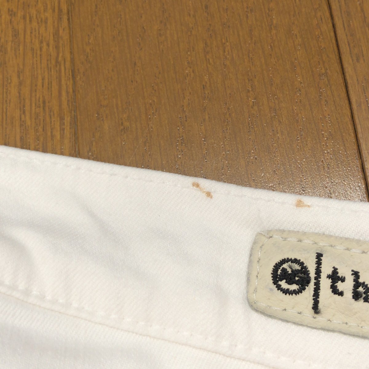 USA製 AG×Theory エージー セオリー Tomboy Crop ストレッチ ストレート カラーデニム パンツ 26 w74 白 ホワイト 白パン ジーンズ 女性用_画像9