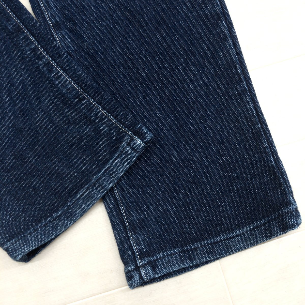 Miss EDWIN JERSEYS Edwin Jerseys обычная цена 9,000 иен + налог USED обработка стрейч COOL сетка конический Denim брюки M w78 сделано в Японии 