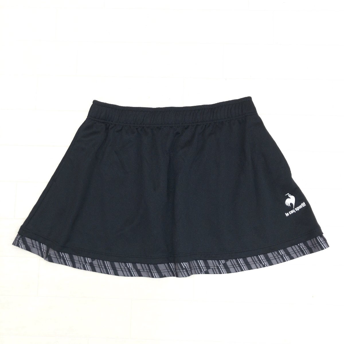  прекрасный товар le coq sportif Le Coq . вода скорость . dry юбка L чёрный черный мини-юбка теннис спорт женский женский 