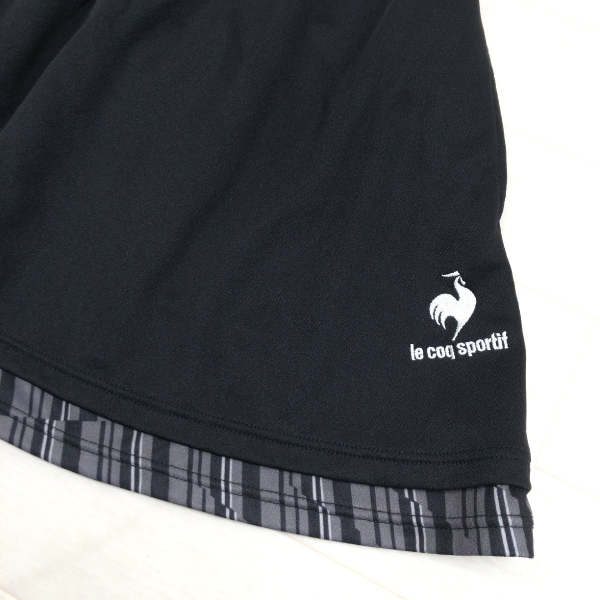  прекрасный товар le coq sportif Le Coq . вода скорость . dry юбка L чёрный черный мини-юбка теннис спорт женский женский 