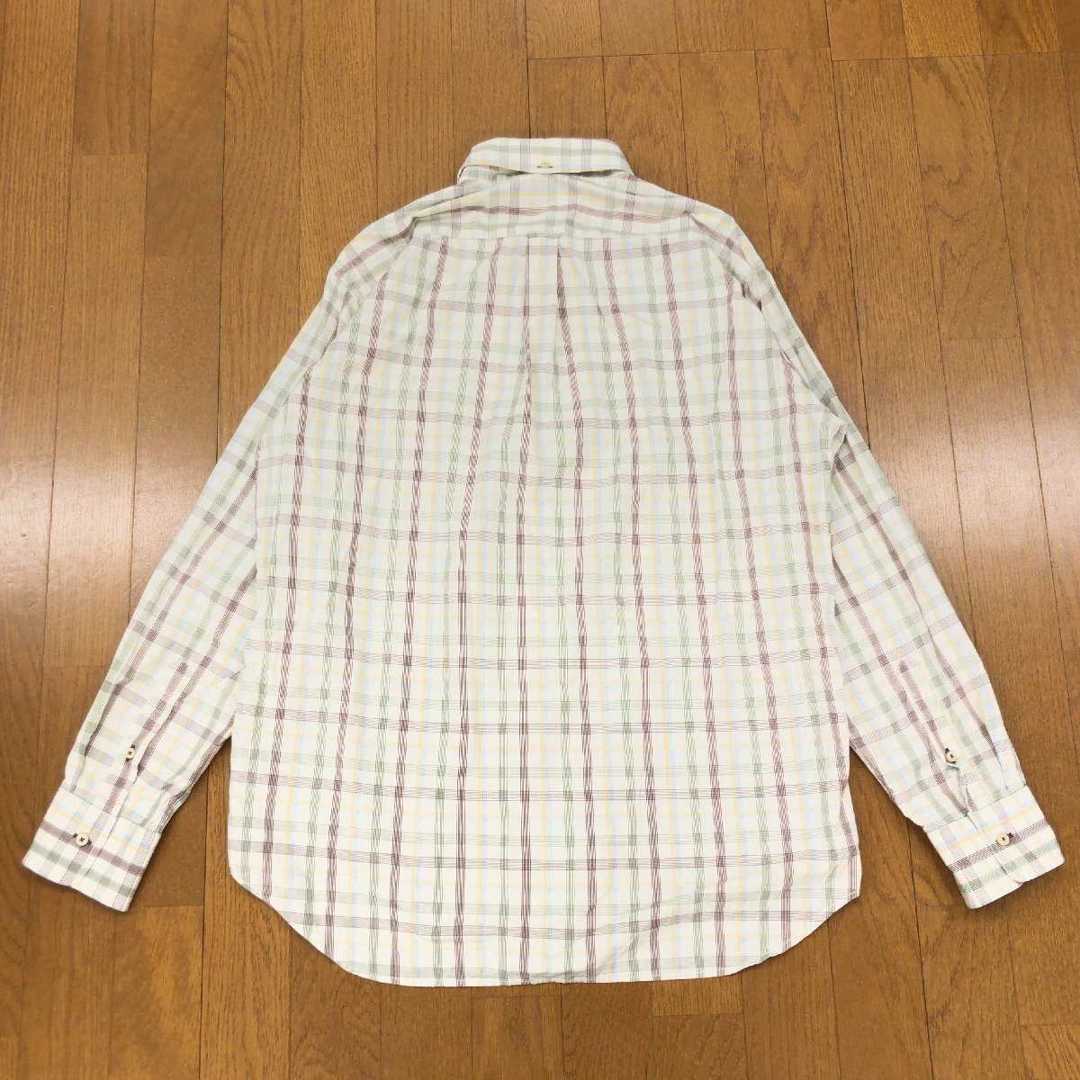 J.PRESS ジェイプレス チェック コットン B.D. シャツ L マルチカラー 長袖 アメトラ Jプレス オンワード 國內(nèi)正規(guī)品 メンズ 紳士