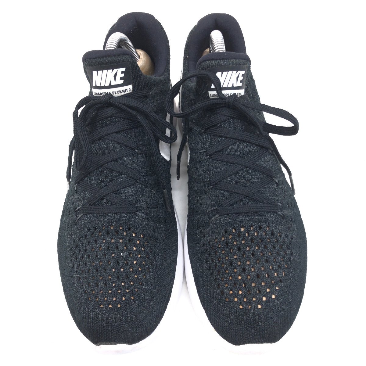 ●NIKE ナイキ ルナエピック フライニット ランニングシューズ 25.5cm 黒系 ブラック系 スニーカー ジョギング トレーニング ジム メンズ
