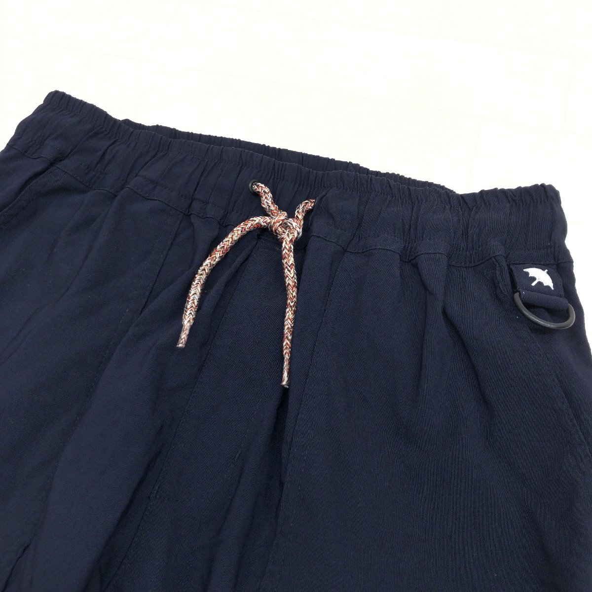Arnie ARNOLD PALMER アーニーアーノルドパーマー ストレッチ ナイロン ジョガーパンツ L 濃紺 ネイビー イージーパンツ レディース