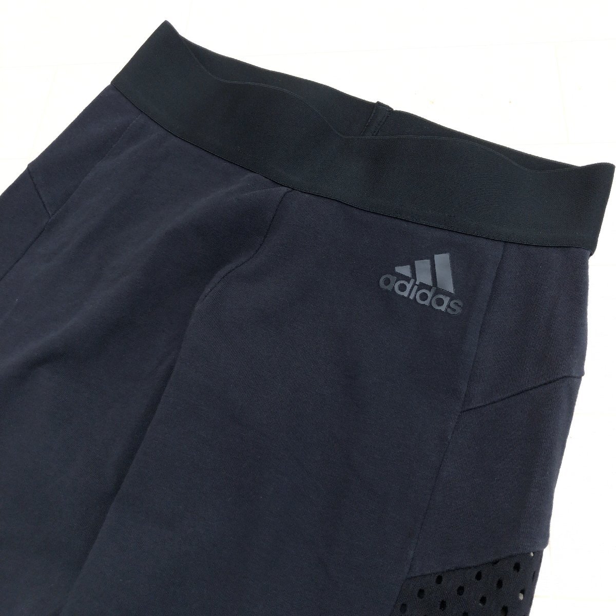 adidas アディダス 定価8,990円+稅 W AEROKNIT タイツ S 黒 ブラック メッシュ切替 ストレッチ レギンス パンツ スパッツ ジム レディース