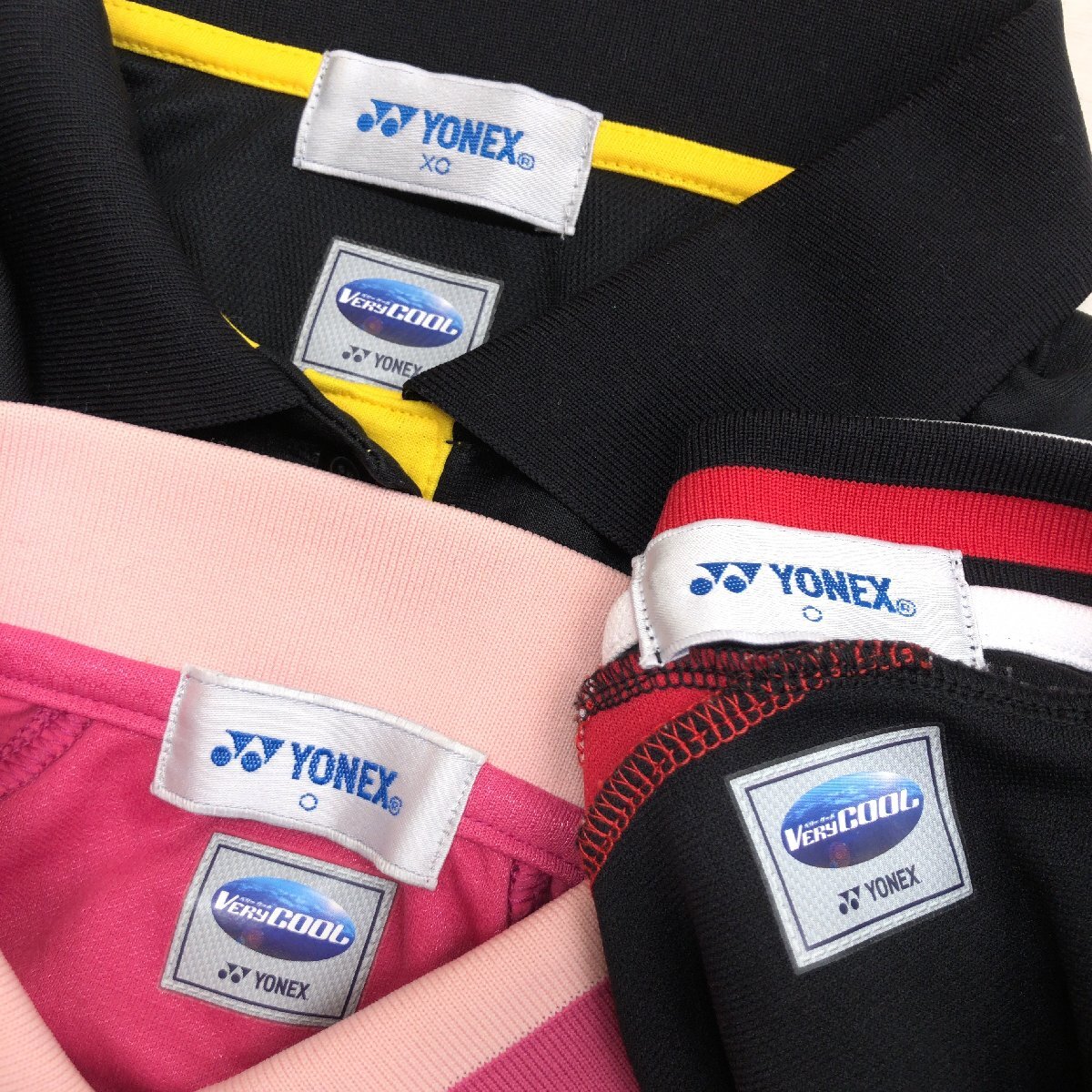 YONEX ヨネックス VERY COOL 吸水速干 ドライ ポロシャツ 3點(diǎn)セット O(XL) XO(2XL) 半袖 LL 2L 3L ゆったり 大きい テニス バドミン 卓球