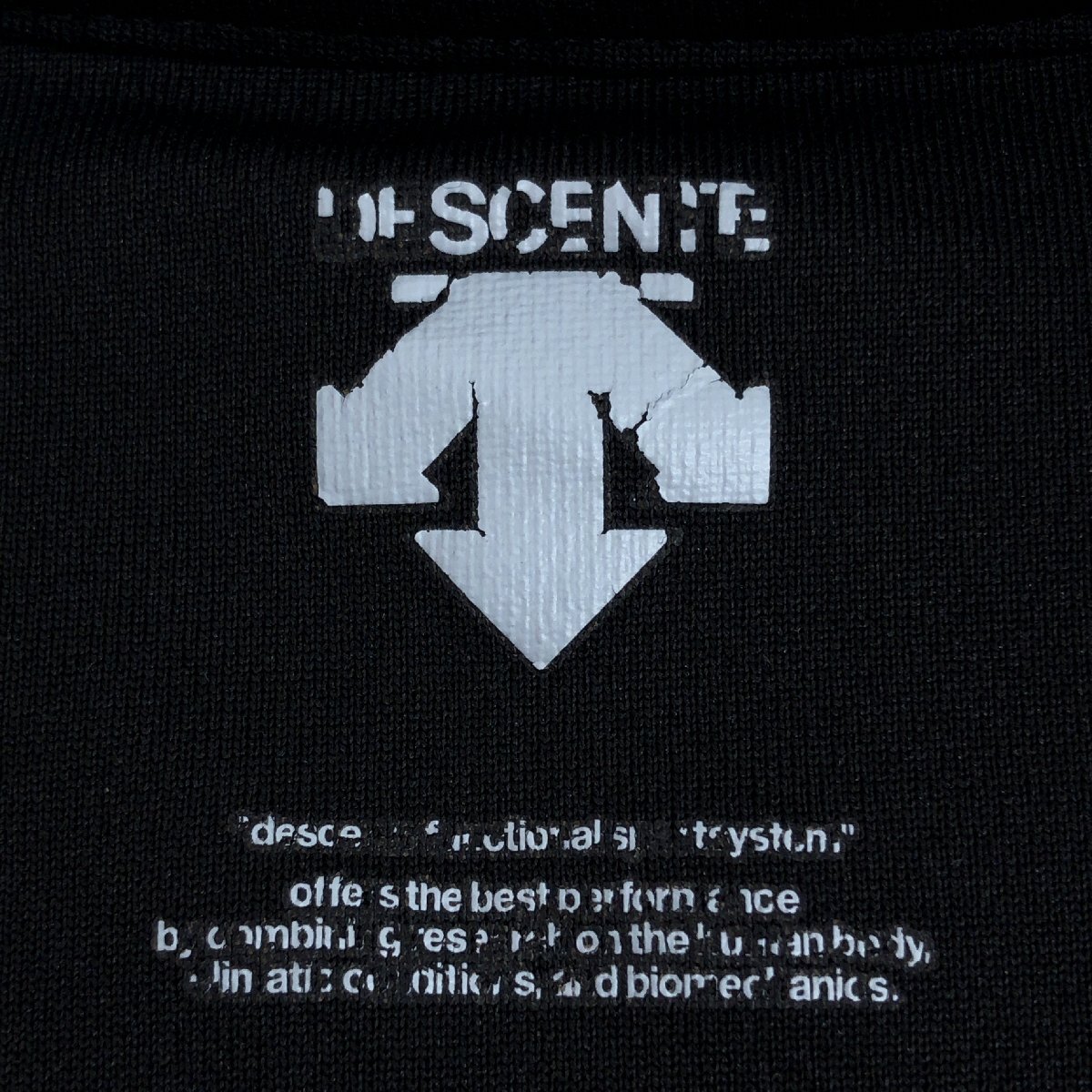 DESCENTE デサント ムーブスポーツ 吸水速干 ドライ トレーニングシャツ L 黒×金 ブラック ゴールド 半袖 Tシャツ Move Sport メンズ 紳士