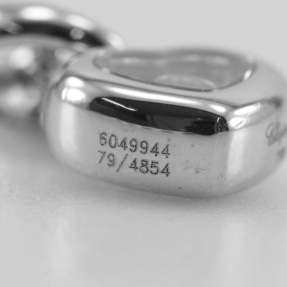 Chopard ショパール ハッピーダイヤ ハート 1Pダイヤ 79/4854 ネックレス K18WG×ダイヤモンド 約10.9g レディース【I130425040】中古