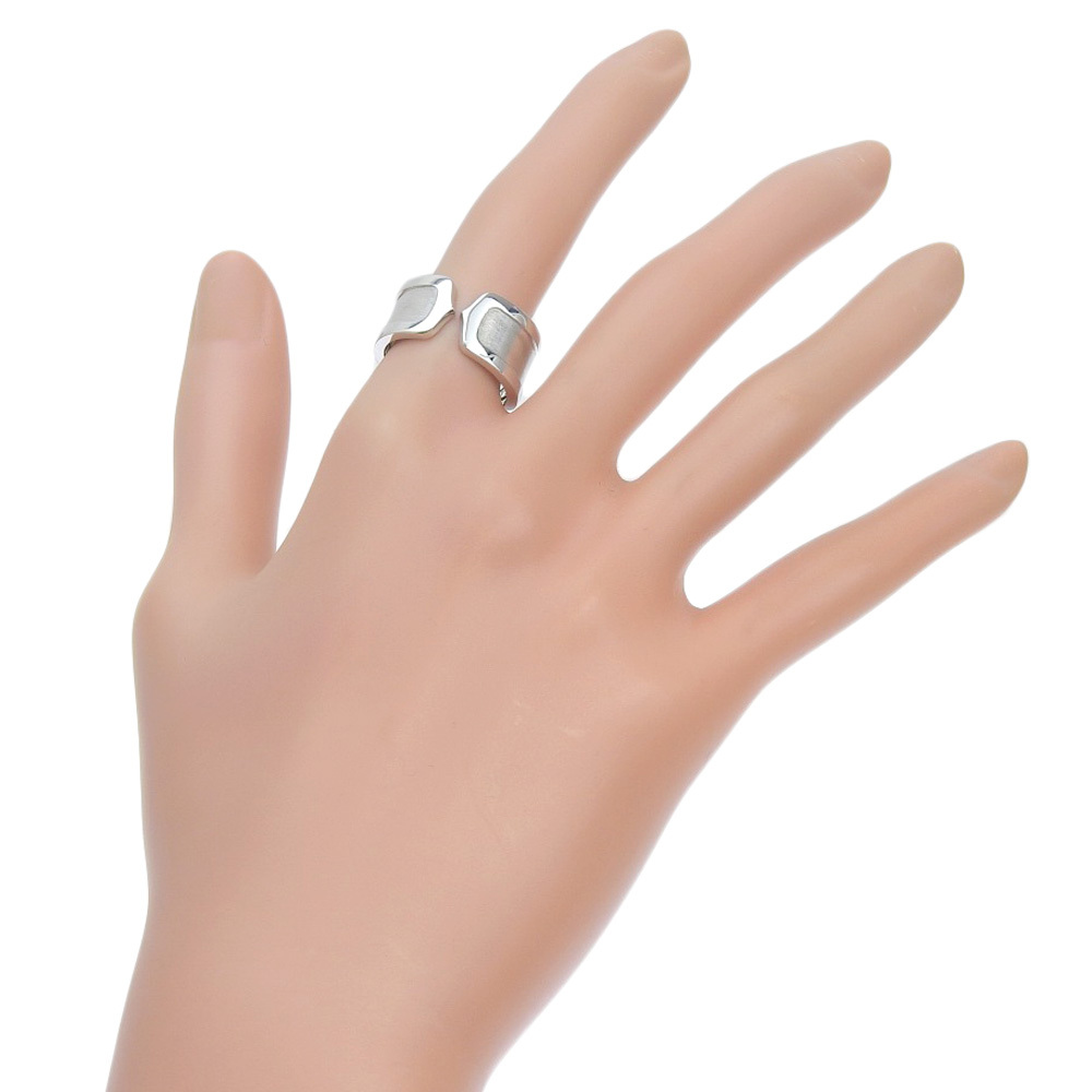 CARTIER カルティエ C2 リング?指輪 K18WG 15.5號 約13.6g ユニセックス【I130425060】中古