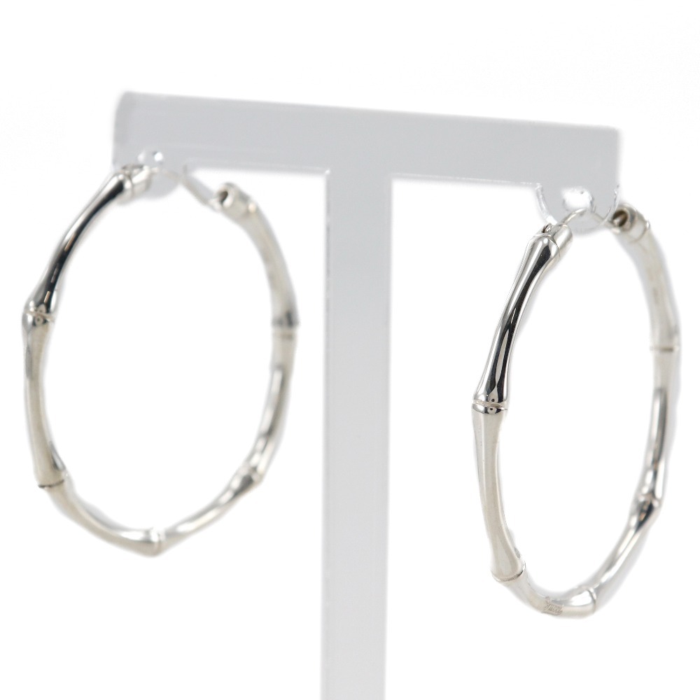 GUCCI グッチ バンブー フープ ピアス シルバー925 約19.0g レディース【I203124100】中古