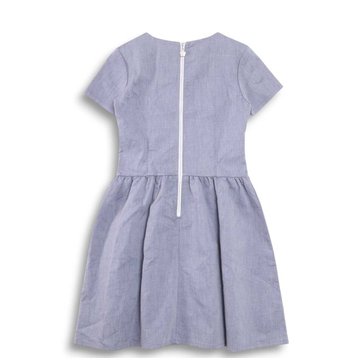 MARY QUANT マリークワント 春夏★ 半袖 デイジー 花柄 フラワー モチーフ 半袖 ワンピース Sz.M レディース_画像4