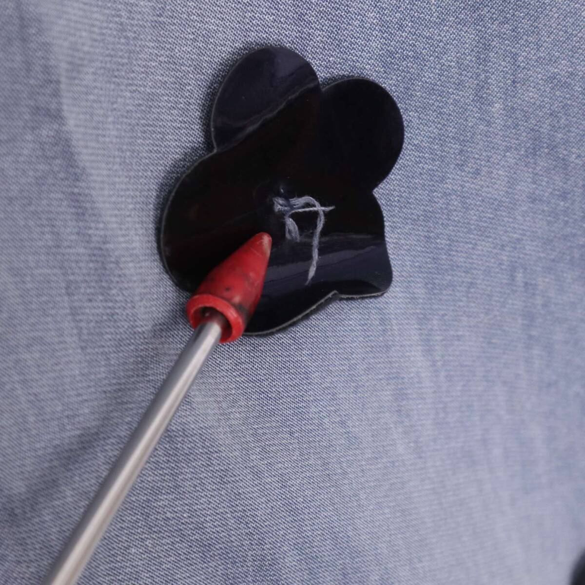 MARY QUANT マリークワント 春夏★ 半袖 デイジー 花柄 フラワー モチーフ 半袖 ワンピース Sz.M レディース_画像8